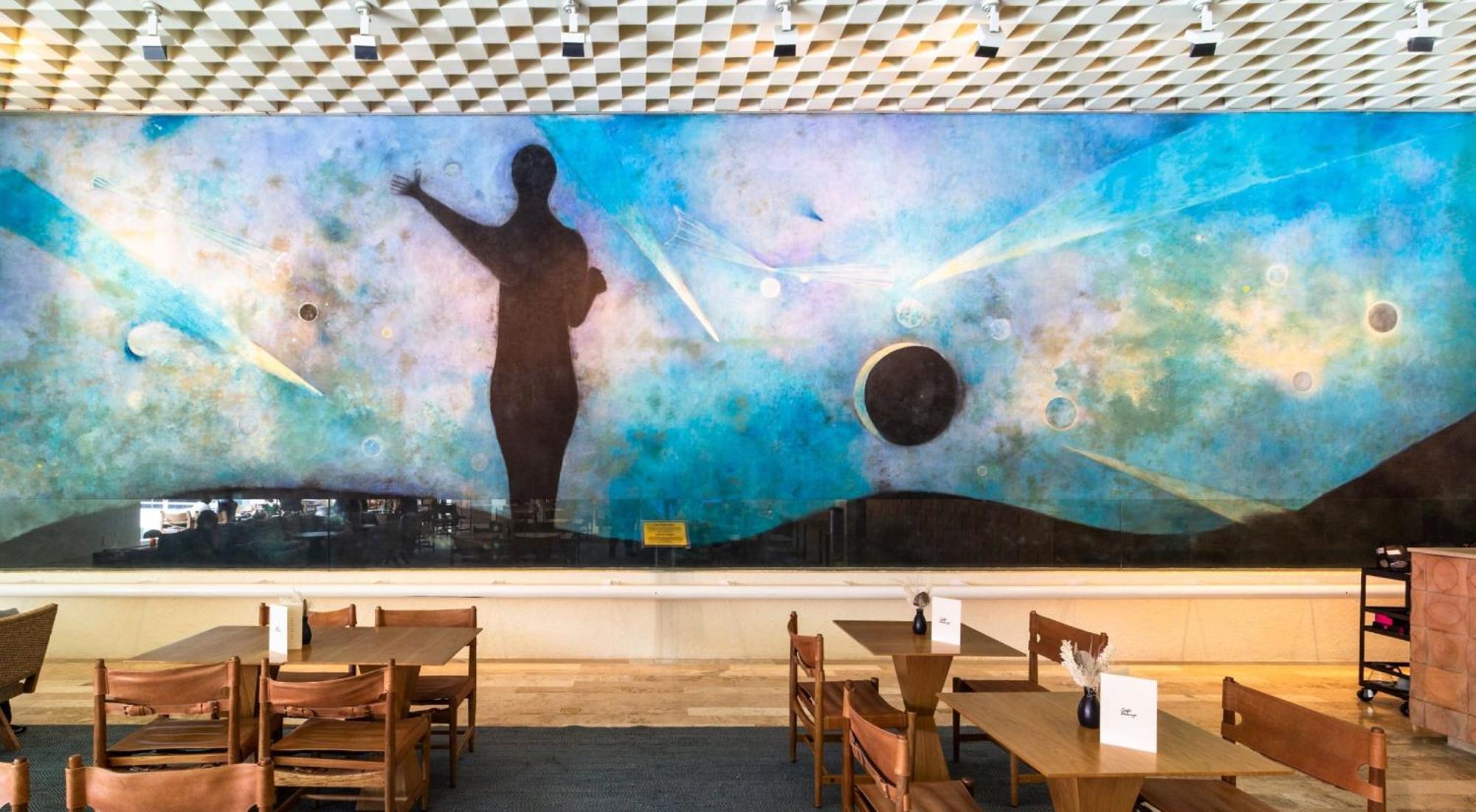 Camino Real Polanco Mexico Hotel Kültér fotó Mural by artist, John Robinson